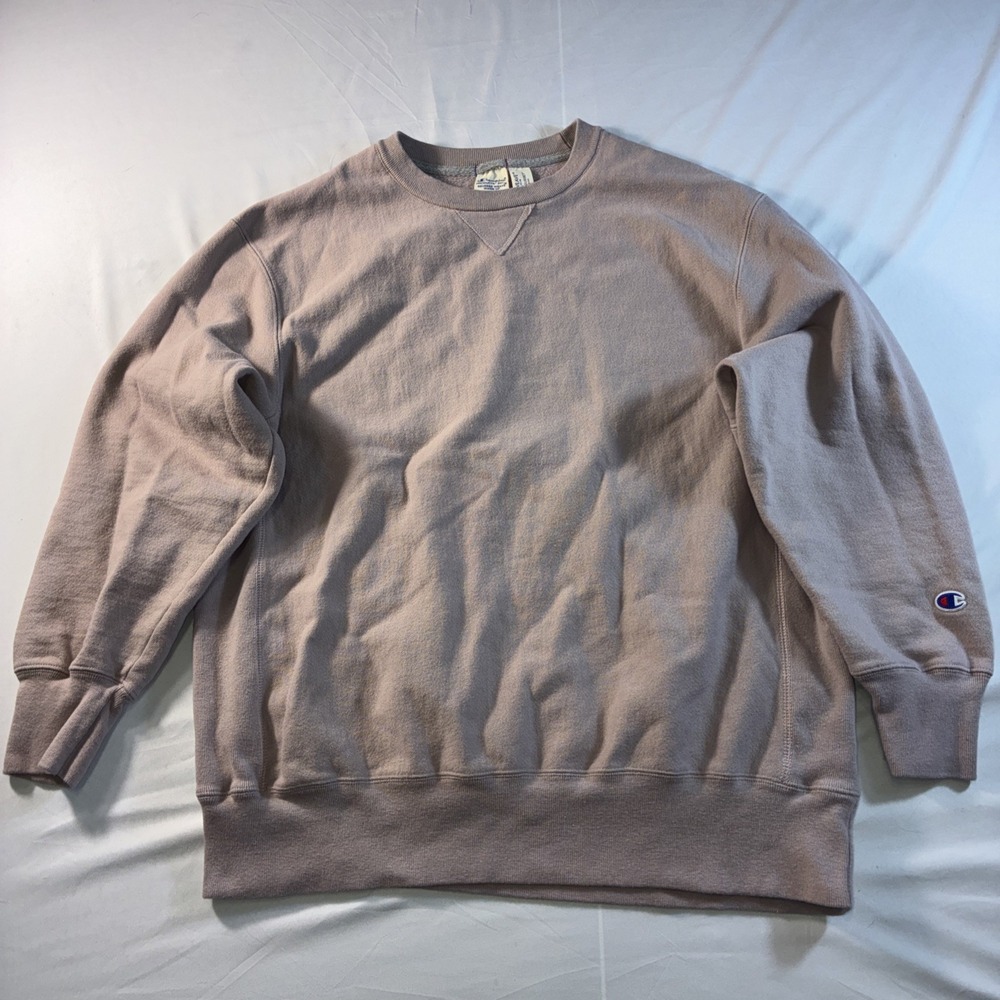 Champion Reverse Weave Crewneck Sweatshirt Mauve Pink GF853 Large